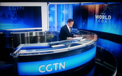 中國官媒中央電視台旗下國際電視台CGTN。(網路圖片)