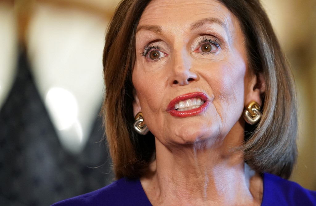 美國眾議院議長裴洛西(Nancy Pelosi) (資料照片/AFP)