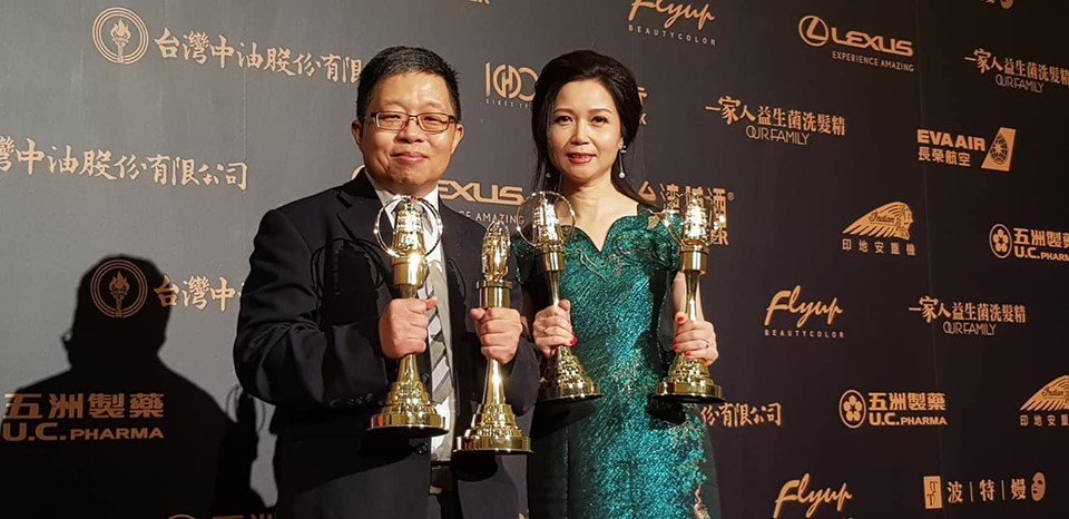 由管仁健、黎慧芝搭擋主持的「那些年我們一起唱的歌」，摘下第54屆廣播金鐘獎「類型音樂節目獎」、「類型音樂節目主持人獎」雙料大獎。(江昭倫攝)