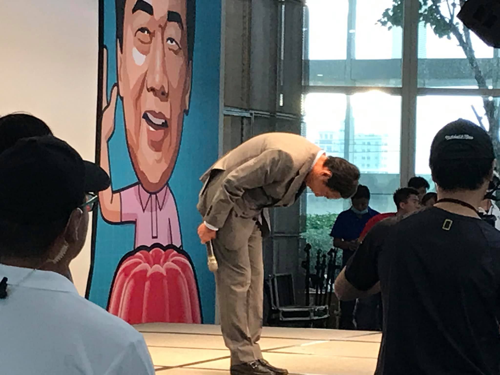 郭台銘感恩之旅台北場。(鄭舲攝)