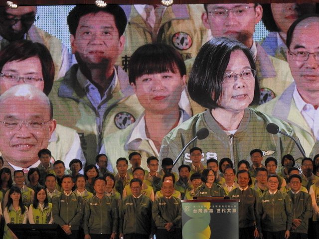 2020大選 蔡總統：民進黨對手不只在國內更在對岸(劉玉秋攝)