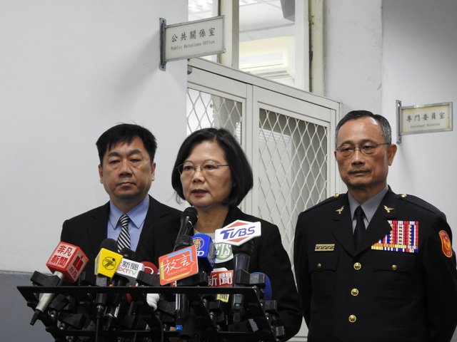 針對南方澳跨港大橋斷裂，有漁民因此落海，蔡英文總統1日要求相關單位傾全力救援。(王韋婷攝)