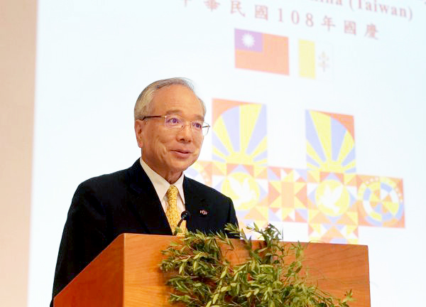 駐教廷使館今天舉辦國慶酒會，大使李世明致詞時強調，台灣不會向中國打壓妥協。（駐教廷大使館提供）