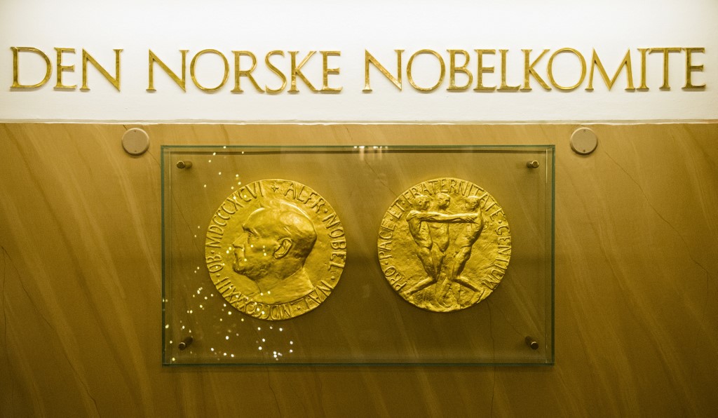 諾貝爾獎章。(AFP)