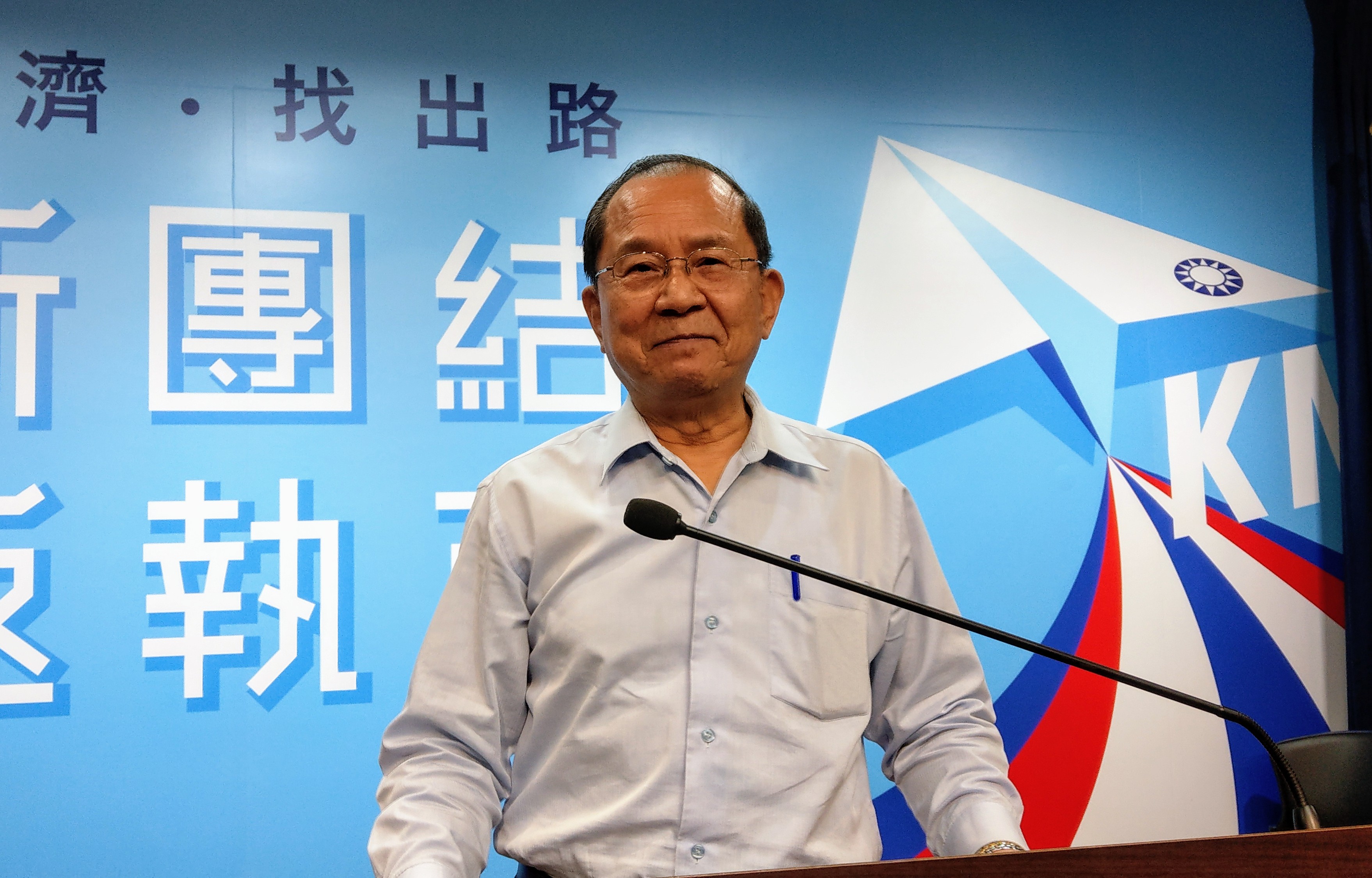 國民黨副秘書長兼組發會主委杜建德。(劉品希 攝)
