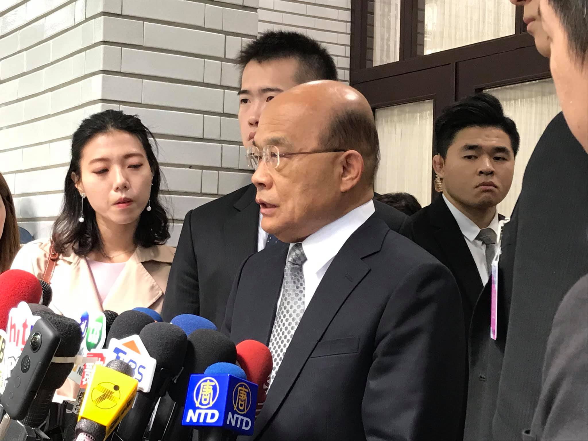 行政院長蘇貞昌。(鄭舲攝)