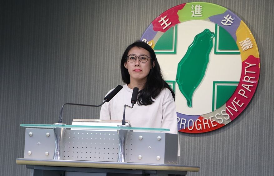 民進黨發言人李明俐（劉玉秋攝）