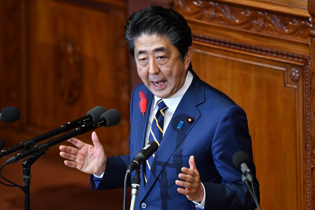日本首相安倍晉三。 (檔案照片/AFP)