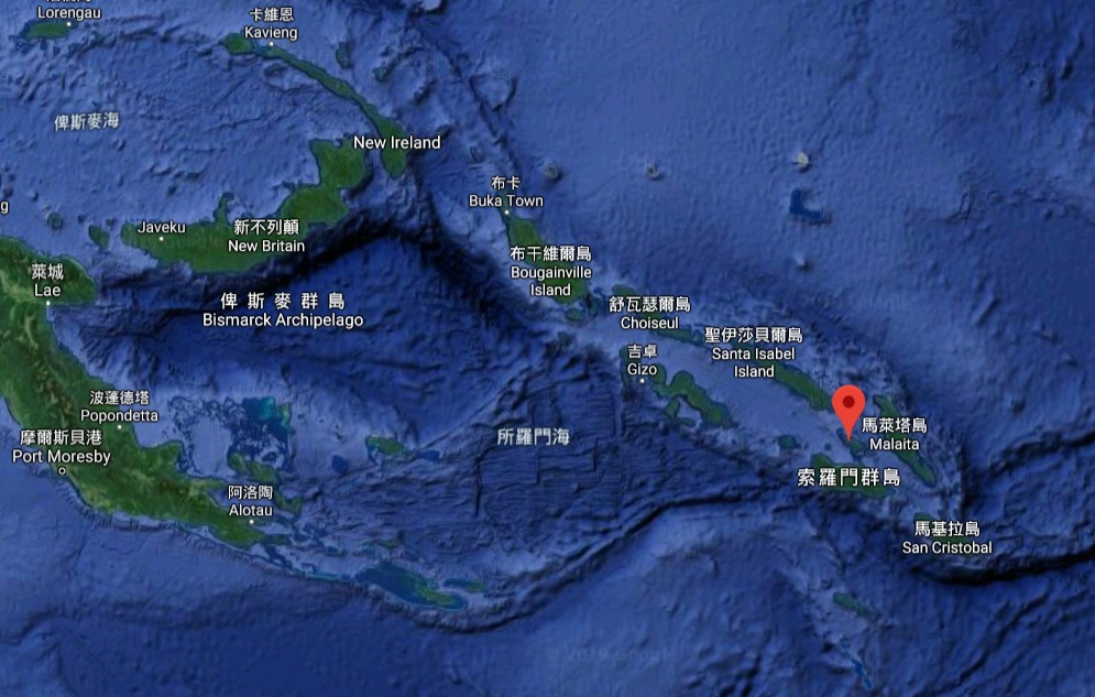 中國森田企業集團獲得索羅門轄下整個圖拉吉島(Tulaghi)(紅點處)及其周邊地區的獨家開發權。 (圖：取自GoogleMap)