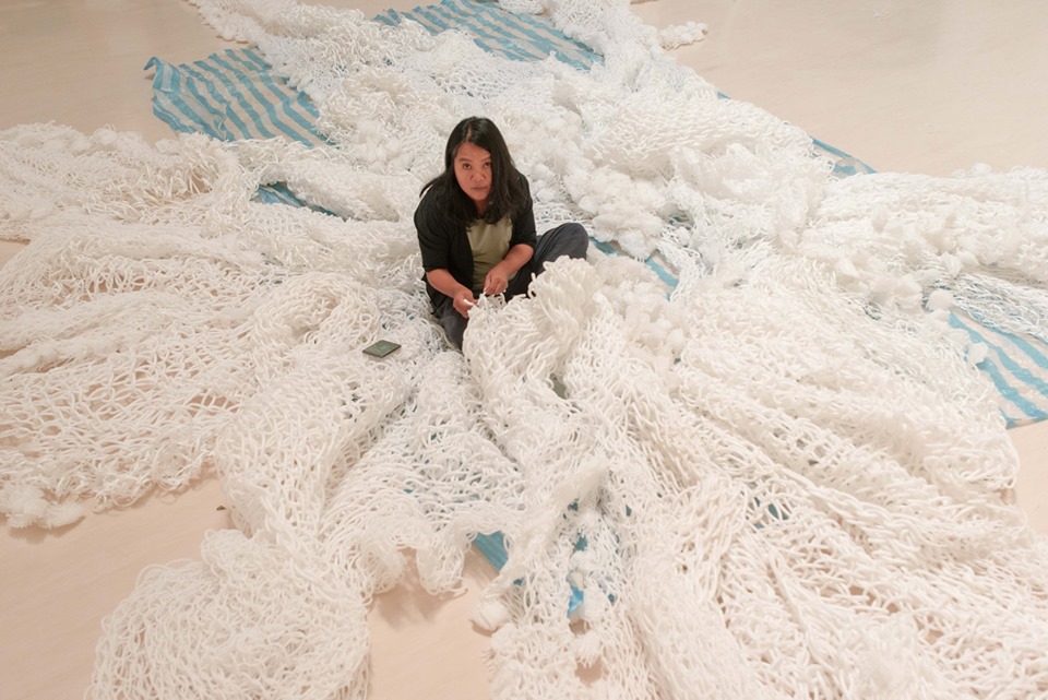 加拿大國家藝廊「全球原住民當代藝術五年展」，台灣原住民藝術家安聖惠受邀參展。(高美館提供)