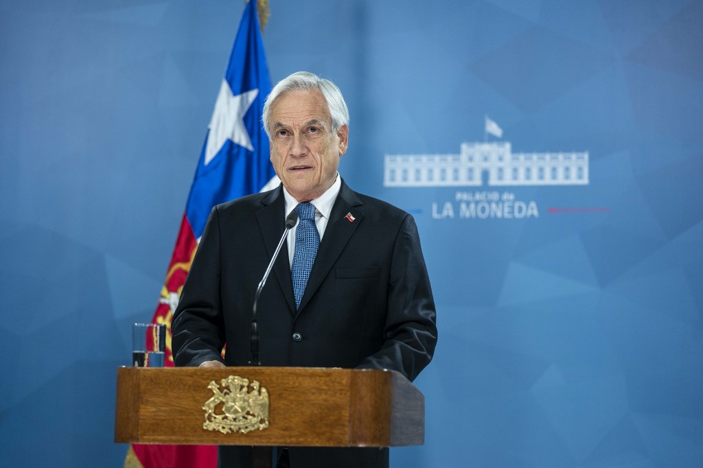 智利總統皮涅拉(Sebastian Pinera)。 (資料照片/AFP)