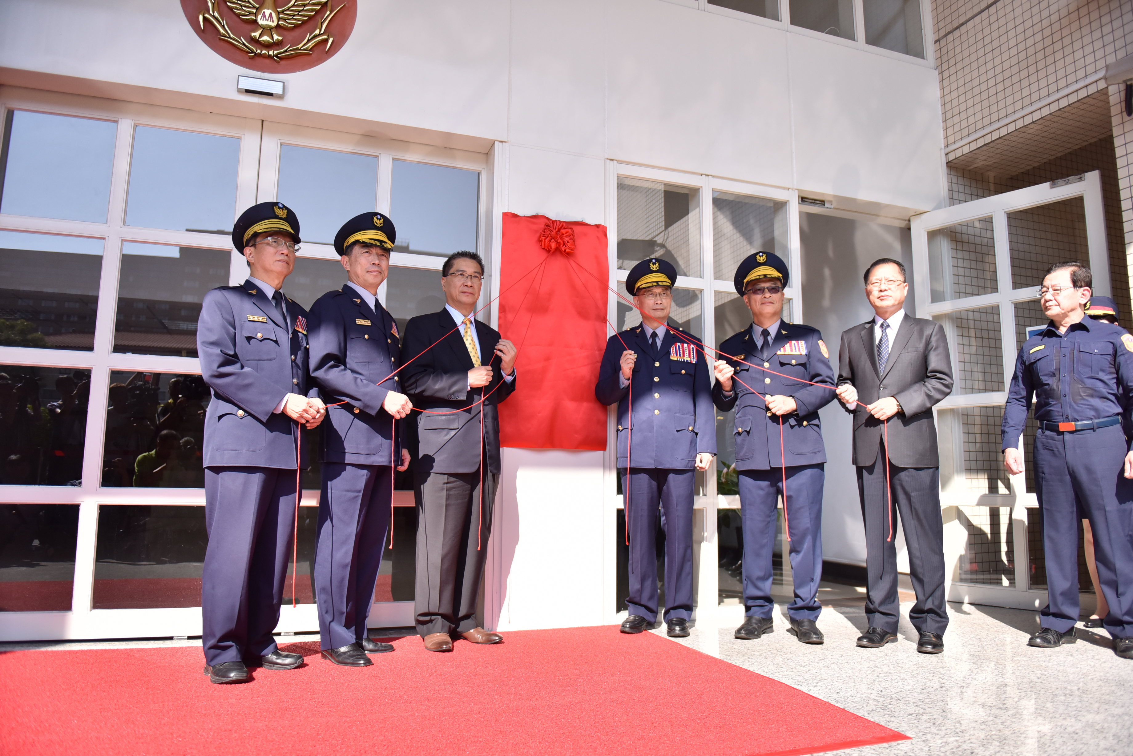 警政署「選舉治安維護聯合指揮所」25日揭牌。(警政署提供)