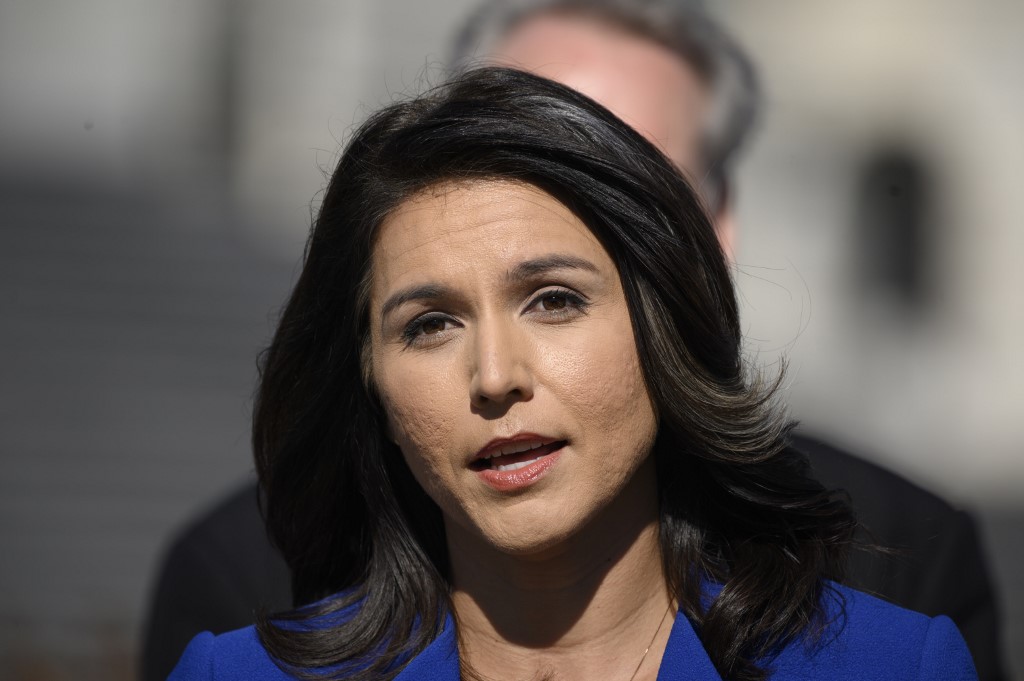 美國前民主黨籍聯邦眾議員加巴德(Tulsi Gabbard)  (AFP)