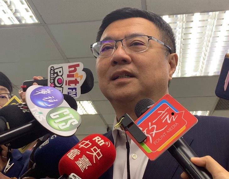 民進黨主席卓榮泰（劉玉秋攝）