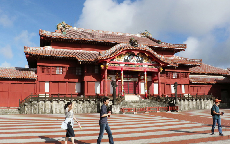 日本沖繩縣那霸市主要觀光景點首里城，是在2000年12月被列為日本第11處世界遺產，歷史可追溯至琉球王國時代。（共同社提供）