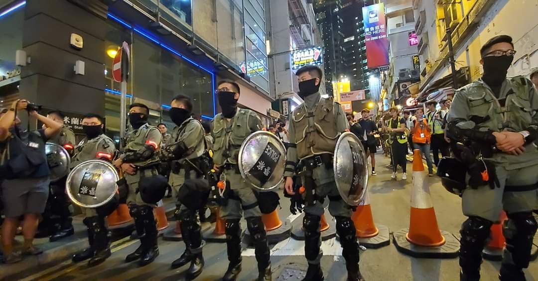 由於近期香港局勢不穩，韓國外交部15日調升香港旅遊警示，將等級從「注意」上調至「克制」(避免非必要旅行)。(香港前記協主席岑倚蘭攝)