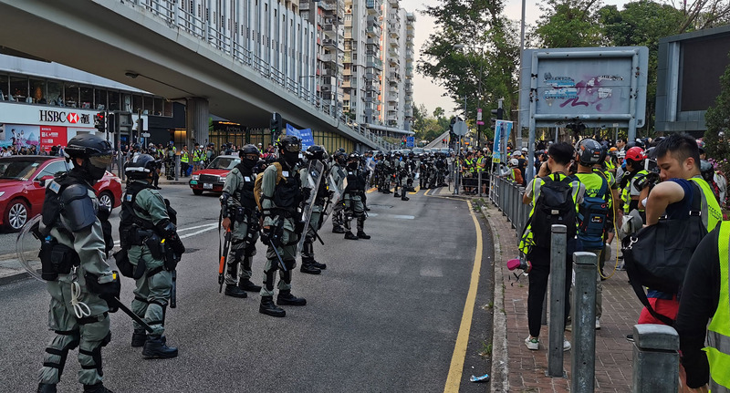 香港當局14日宣布聘用一批不多於100人的特別任務警察，以支援警方應對「反送中」示威集會。(圖：中央社)