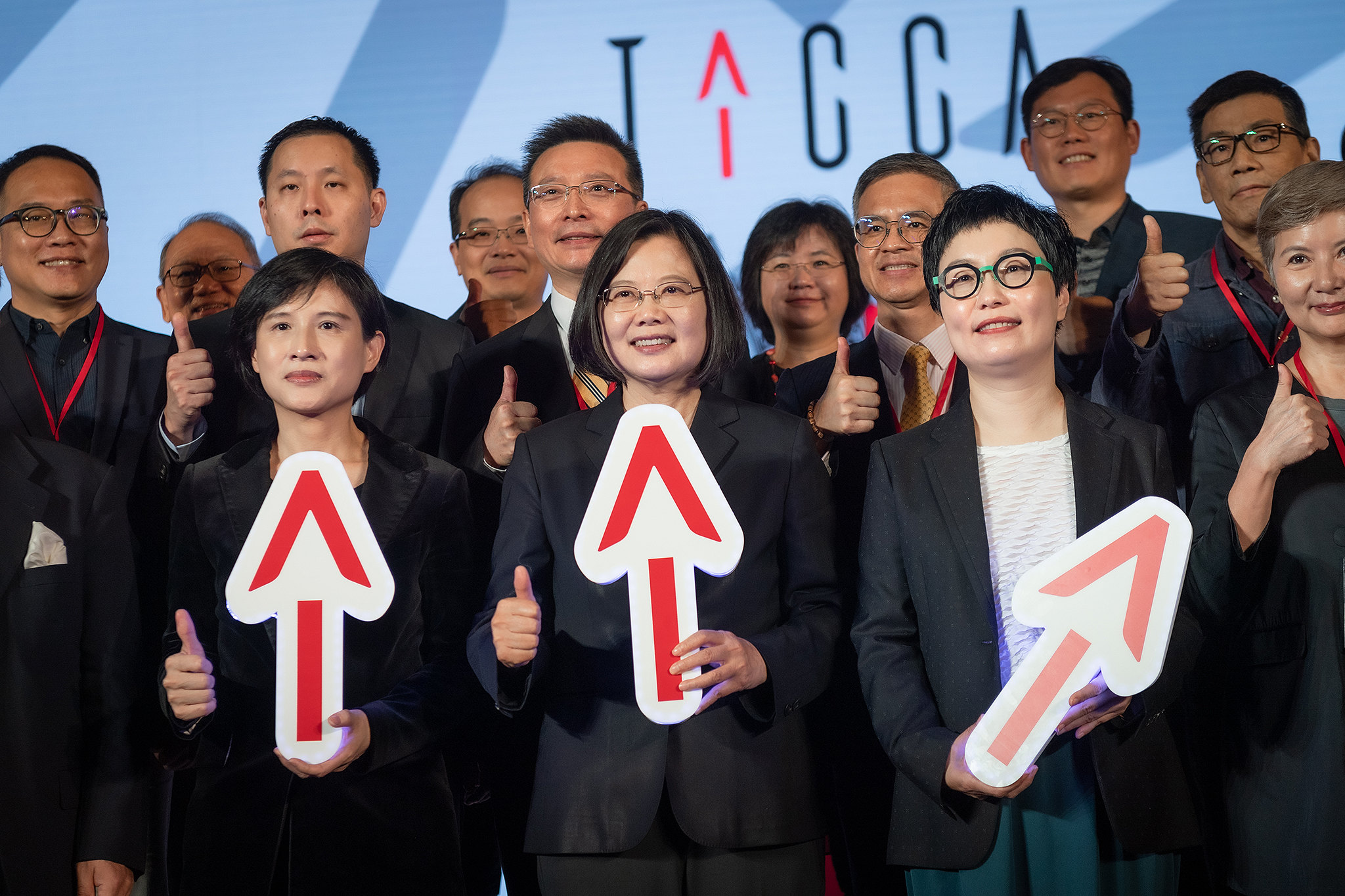 文策院正式揭牌，總統期許：讓台流成功點燃世界。(總統府提供)
