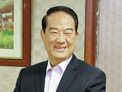 親民黨黨主席宋楚瑜。(王照坤 攝)
