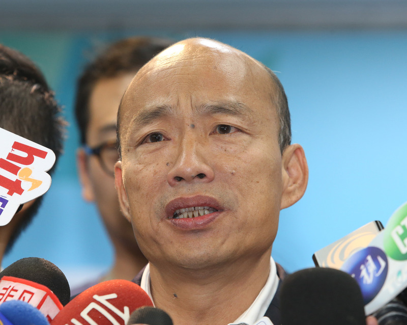 國民黨總統參選人韓國瑜14日向「台灣外籍記者聯誼會」(TFCC)會員，說明他對兩岸、香港問題等看法。(資料照片/CNA)