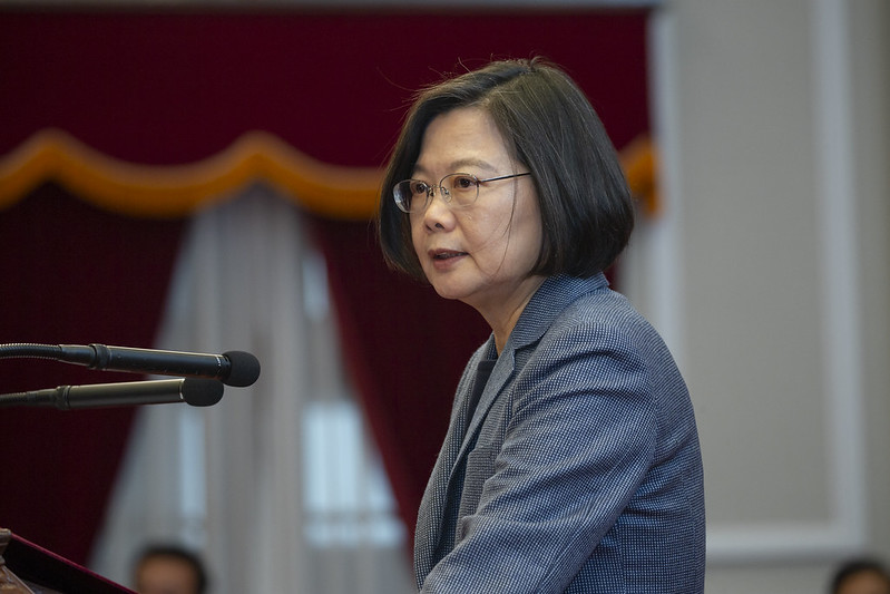 尋求連任的蔡英文總統還未宣布副手人選。(圖：總統府Flickr)