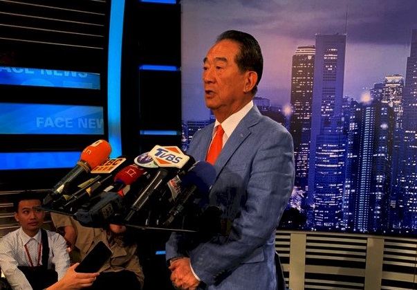 香港反送中抗爭延燒，親民黨總統參選人宋楚瑜15日表示，台灣鄉親非常關心香港同胞的自由民主，但希望他們好好坐下來溝通。(圖：中央社)