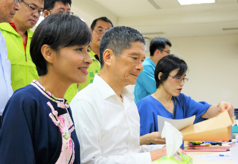 民進黨立委邱議瑩與文化部長李永得。(資料照／中央社)
