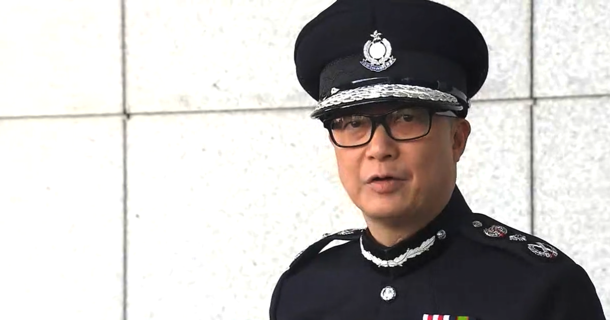 鄧炳強接任香港警務處處長。(視頻截圖/立場新聞提供)