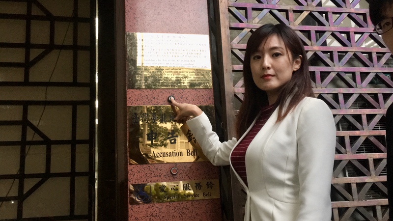 韓國瑜陣營認為壹週刊報導不實，20日委由發言人何庭歡（圖）赴台北地檢署控告壹週刊妨害名譽，另控告民進黨立委參選人阮昭雄誣告。(圖:中央社)
