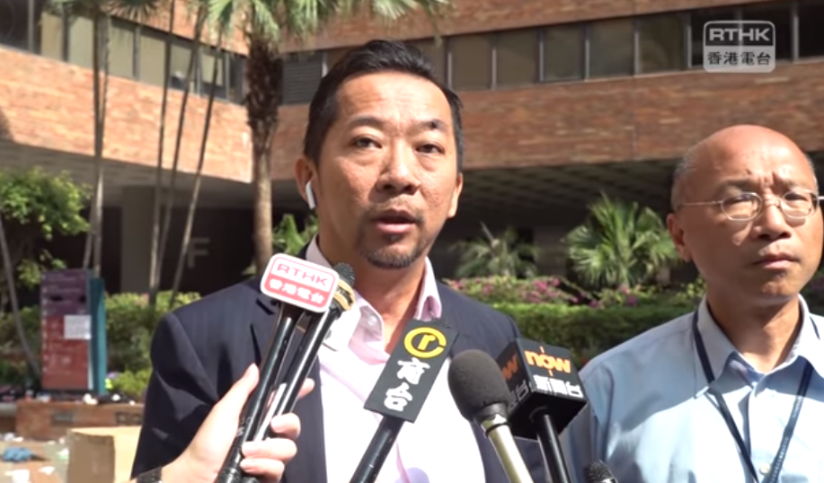 對於保安局局長李家超指未成年者離開理大範圍屬「自首」，香港天主教慈幼會伍少梅中學校長李建文表示，感到非常愕然及詫異。(翻攝自香港電台)