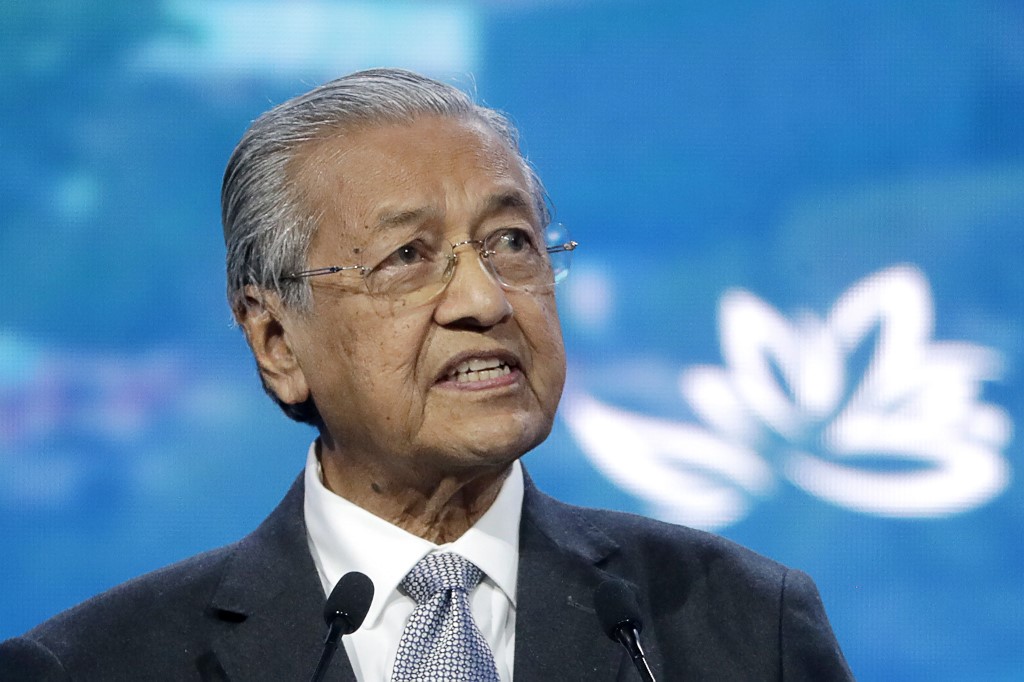 馬來西亞前首相馬哈地(Mahathir Mohamad)。資料照片。 (AFP)