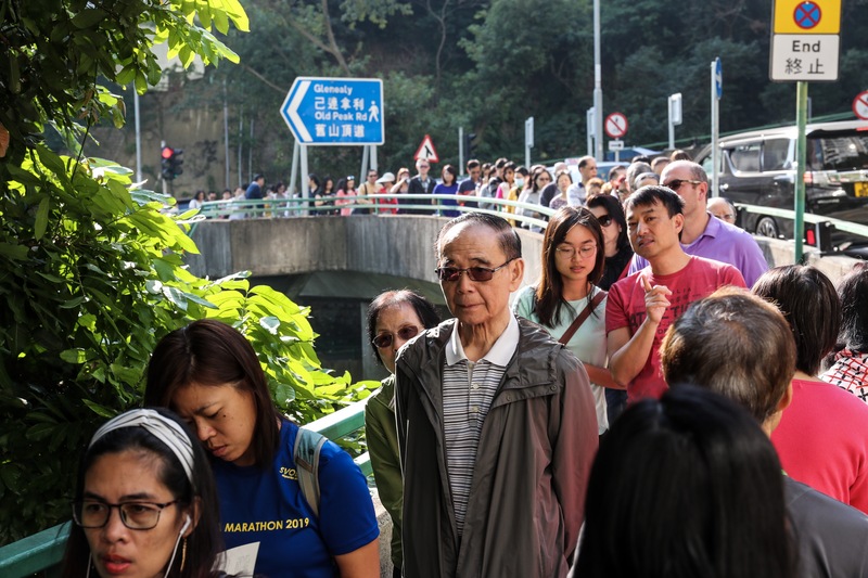 香港24日舉行區議會選舉。(圖:中央社)