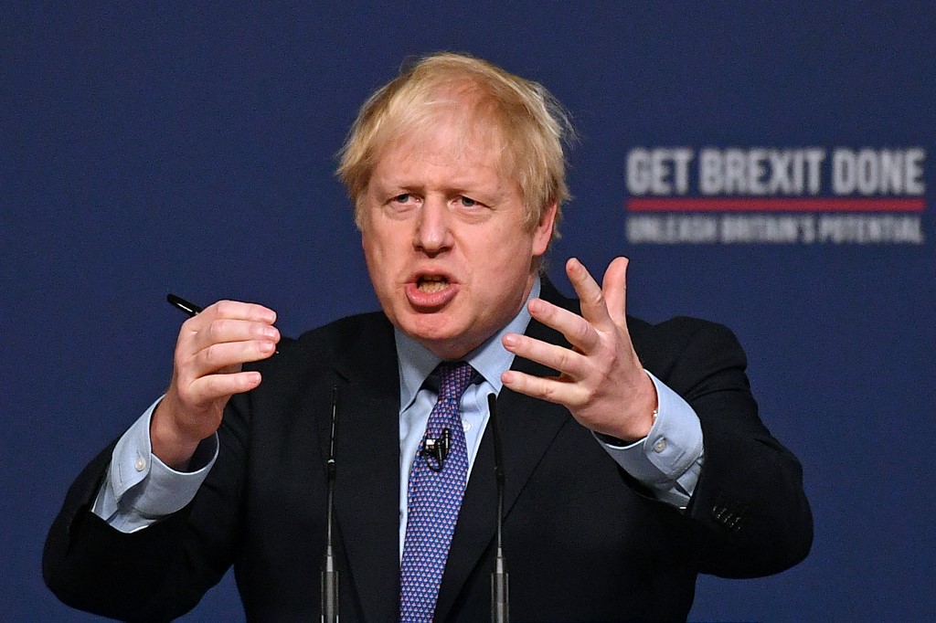 英國首相強生(Boris Johnson)。 (資料照 / AFP)