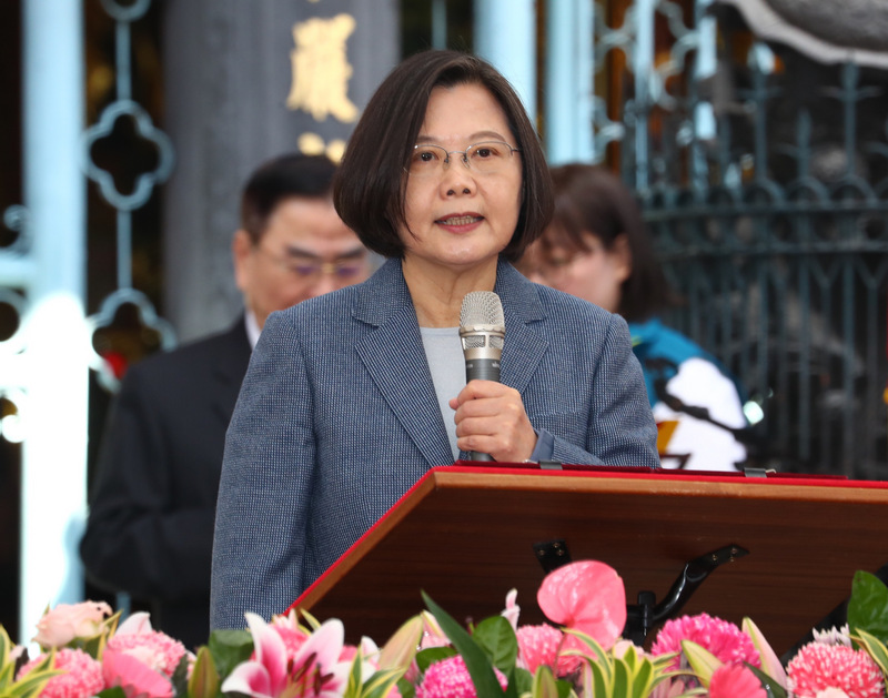 有週刊報導指總統蔡英文曾密會宋楚瑜，蔡總統回應否認見面。(圖: 中央社)