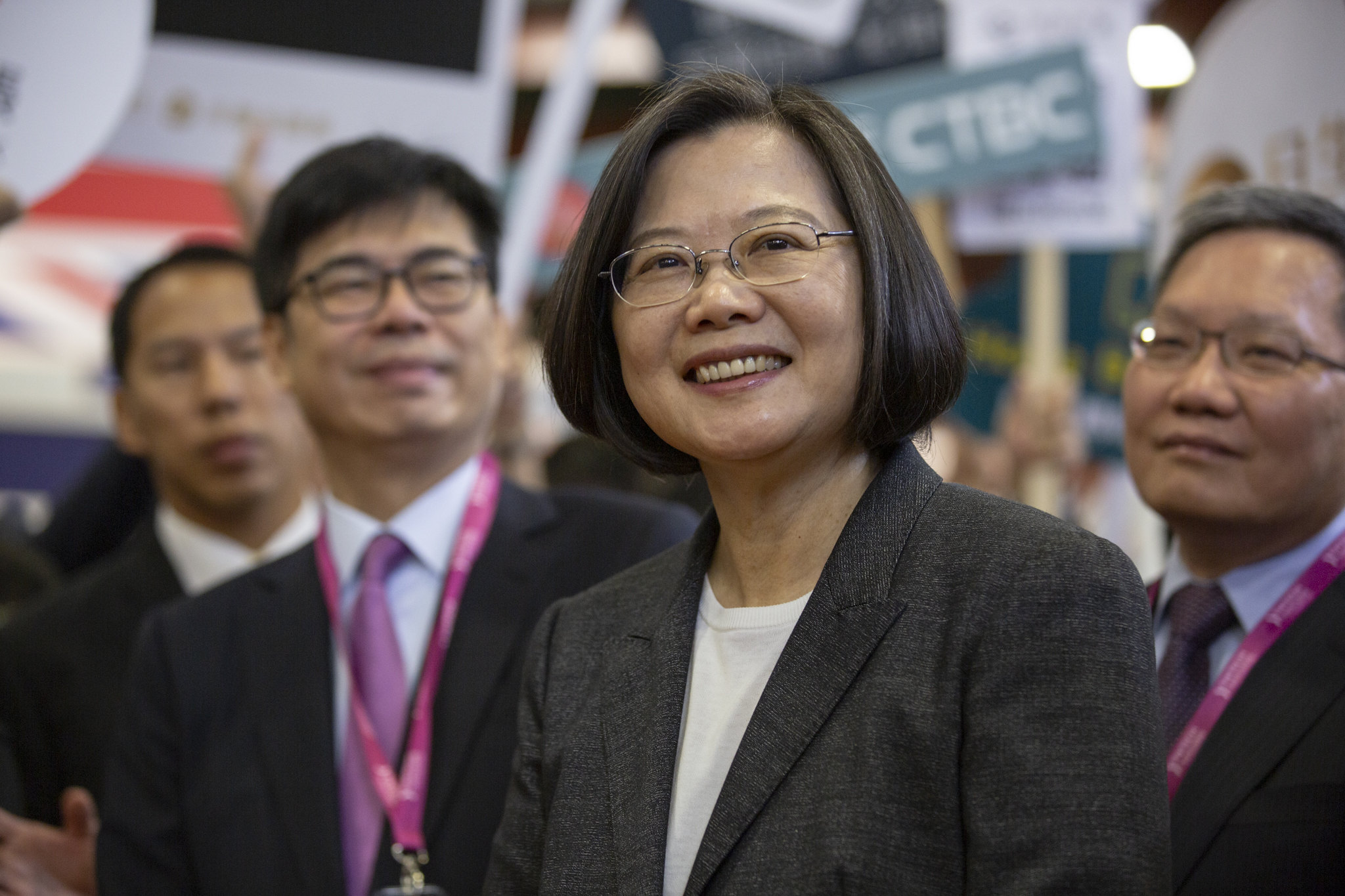 蔡英文總統今天出席「2019台北金融科技展開幕典禮」。(總統府提供)