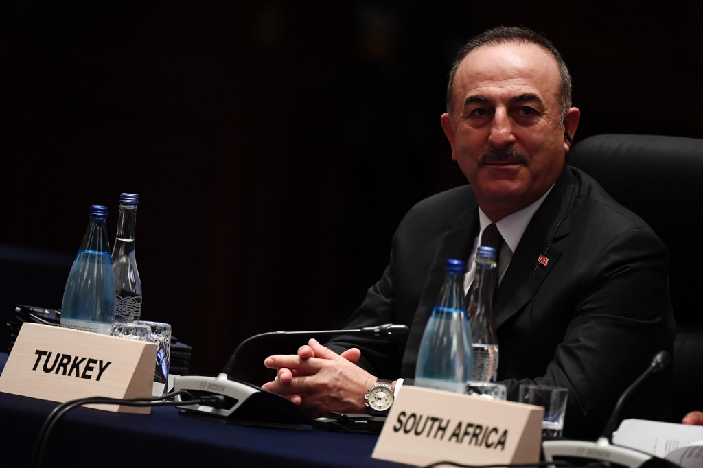 土耳其外交部長卡夫索格魯。(AFP)