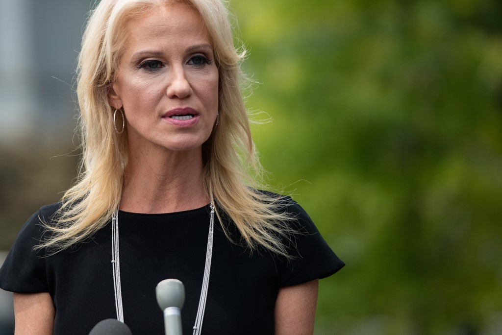 美國白宮幕僚康威(Kellyanne Conway)。 (AFP)