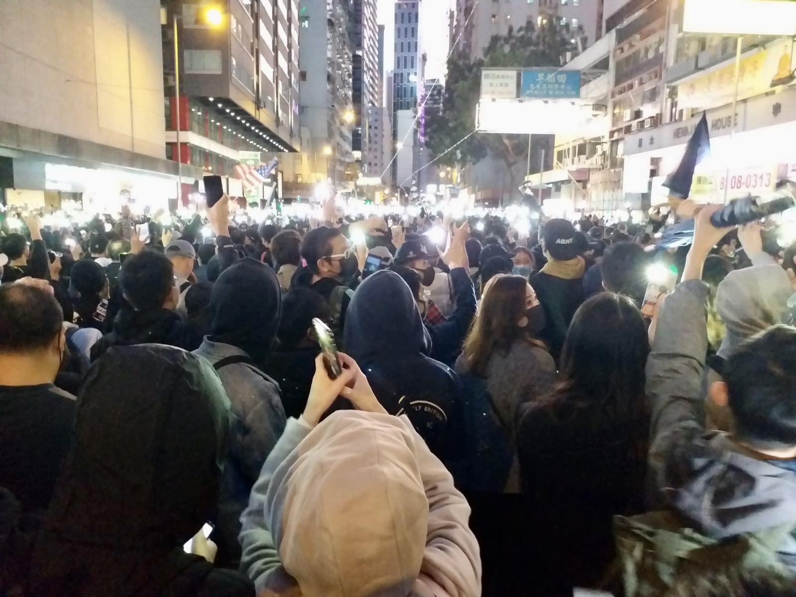 香港民間人權陣線8日舉行「國際人權日」遊行。(葉子盈 攝)