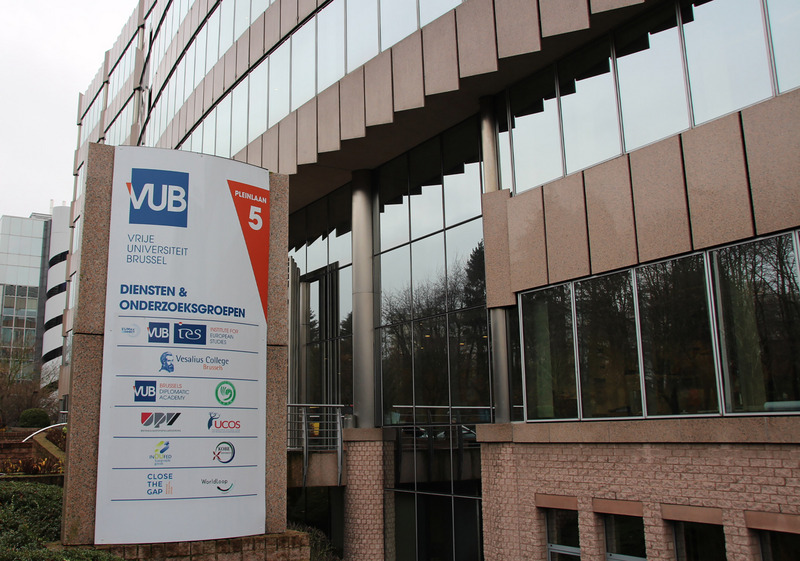 比利時布魯塞爾荷語自由大學11日宣布明年6月終止與孔子學院合作合約，圖為VUB孔子學院大樓外觀。(圖:中央社)