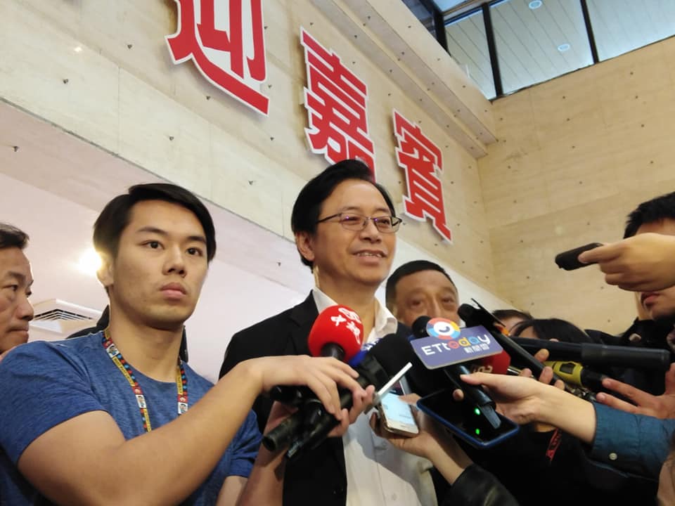 國民黨副總統候選人張善政14日出席復興崗校友會活動，強調2020非贏不可。（王韋婷攝）