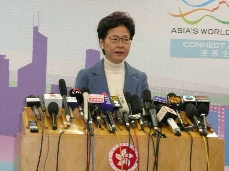 香港特首林鄭月娥(資料照片/中央社)