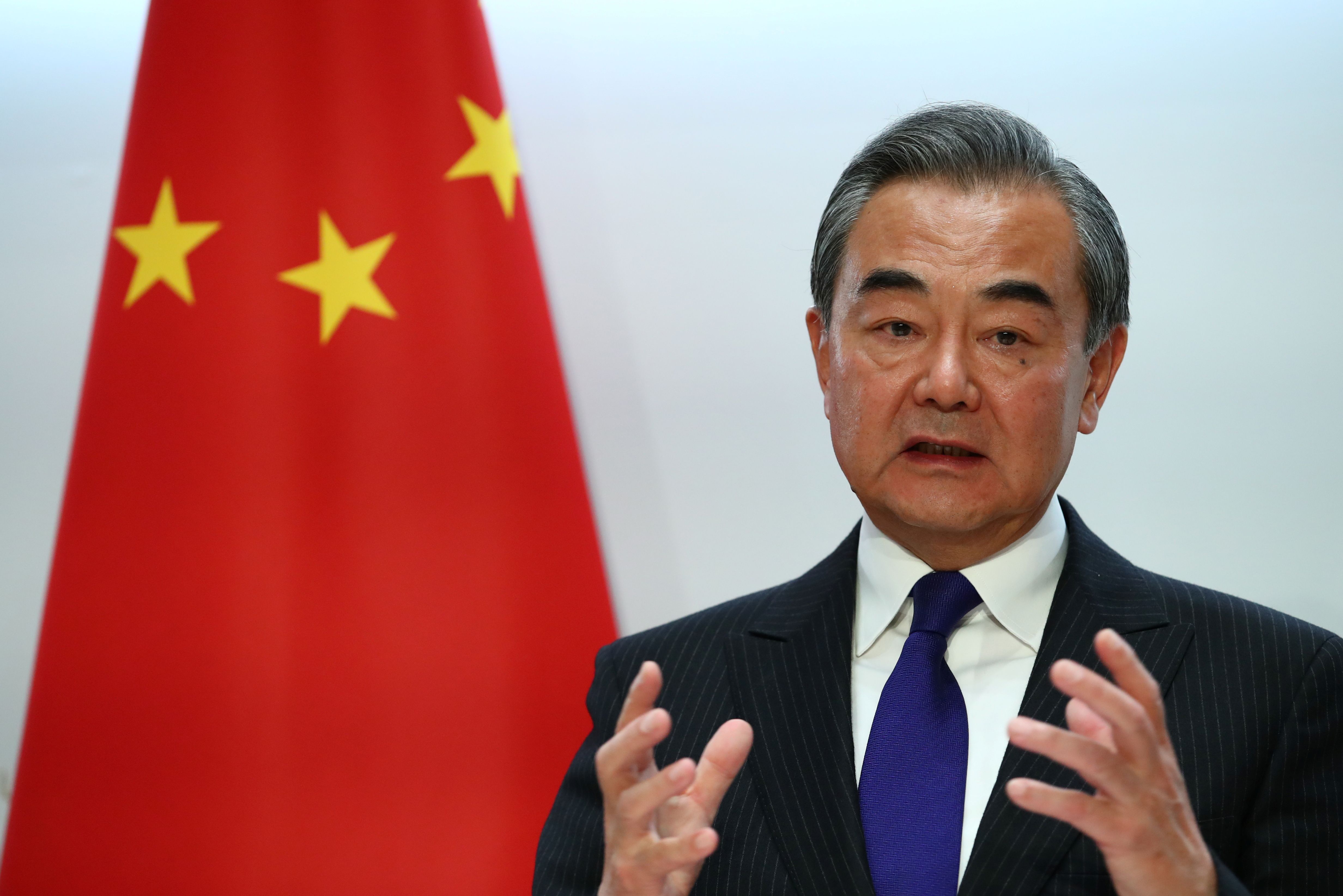 王毅24日表示，中美關係目前面臨的困難完全是美方一手造成的。(路透社/達志影像)