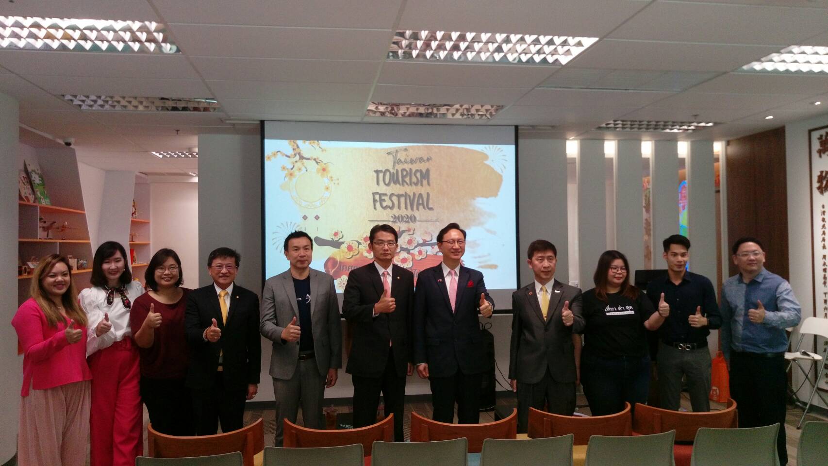 駐泰國代表處推出「2020泰國台灣觀光季」活動，邀請泰國朋友來台旅遊。(圖：駐泰國代表處提供)