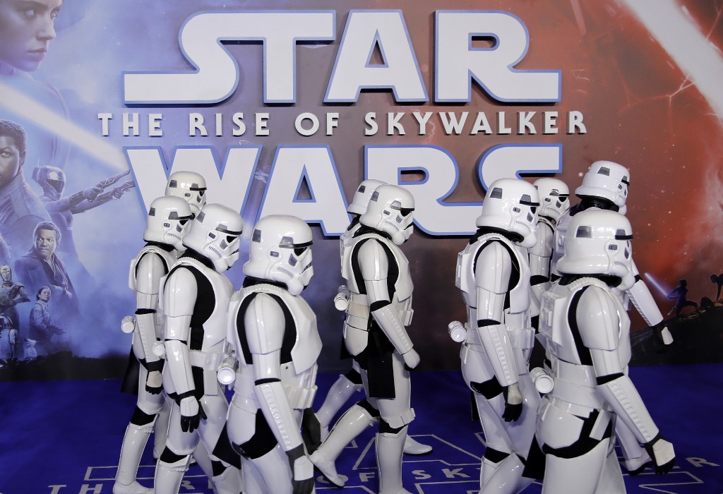 電影「STAR WARS：天行者的崛起」是星際大戰系列電影第9部，也是「天行者家族」系列故事最終章。(AFP)