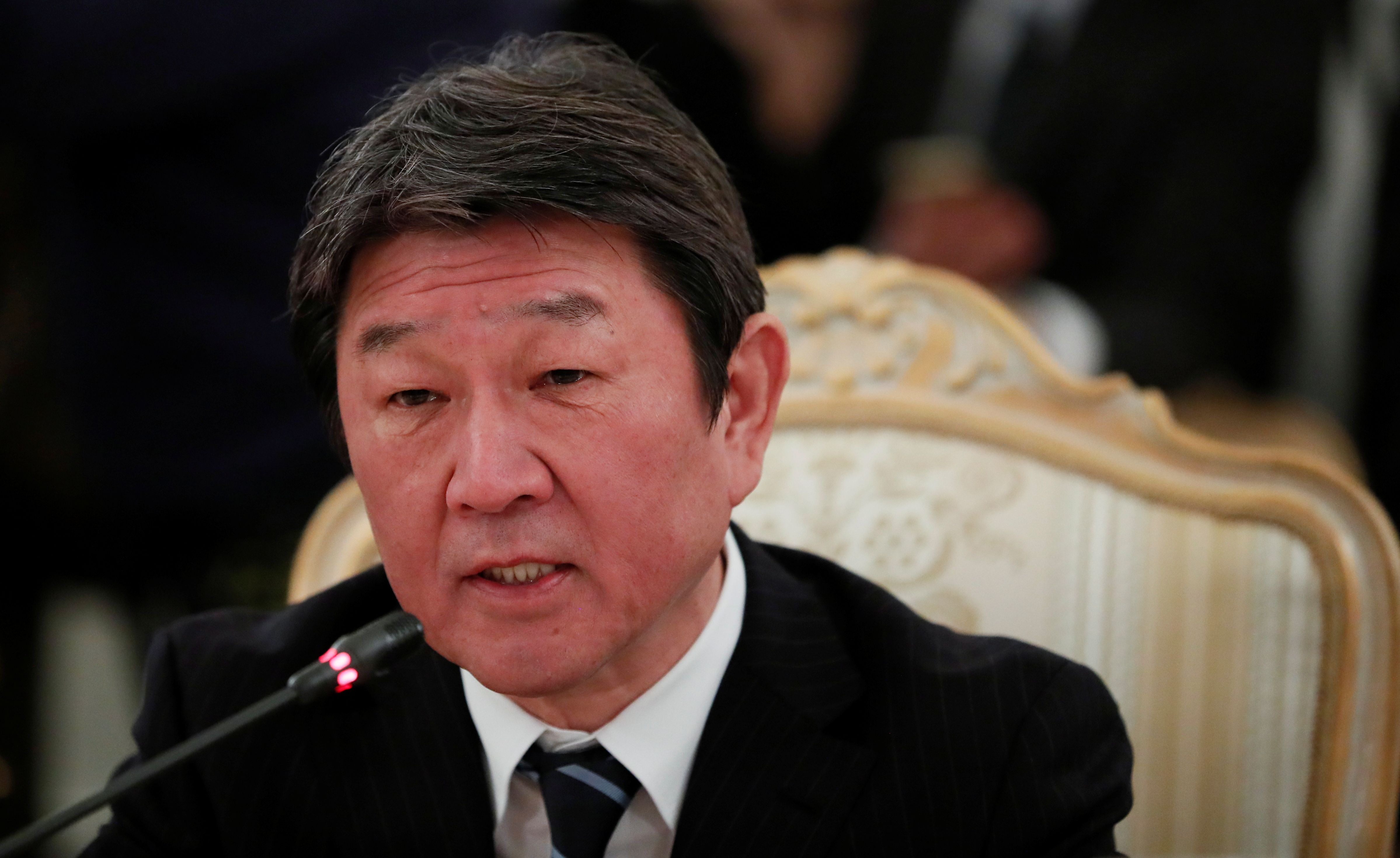 日本外相茂木敏充(Toshimitsu Motegi) (路透社/達志影像)