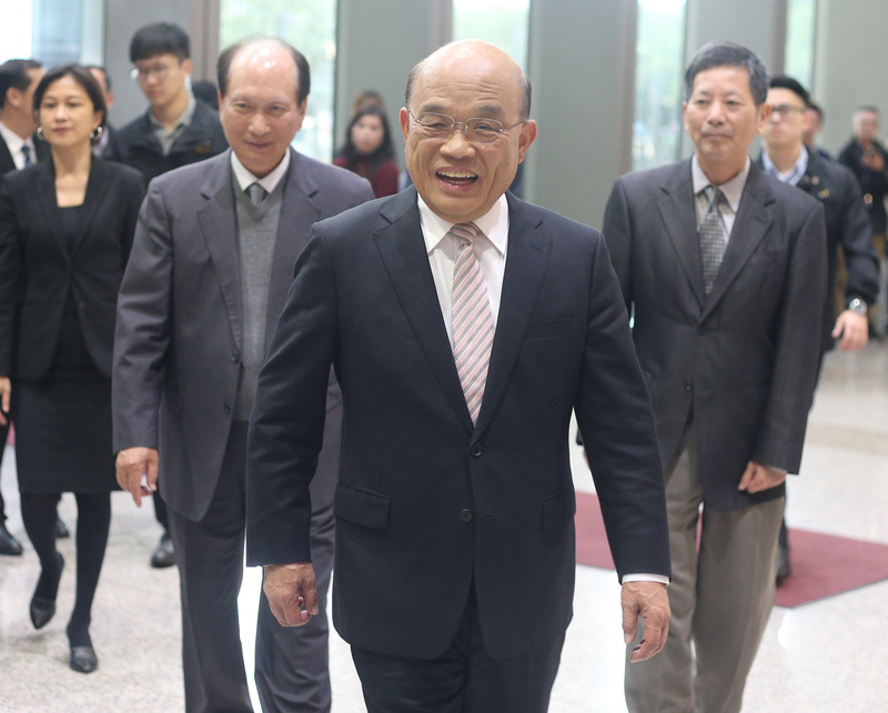 獲總統留任 蘇貞昌續率內閣團隊打拼(圖：中央社)