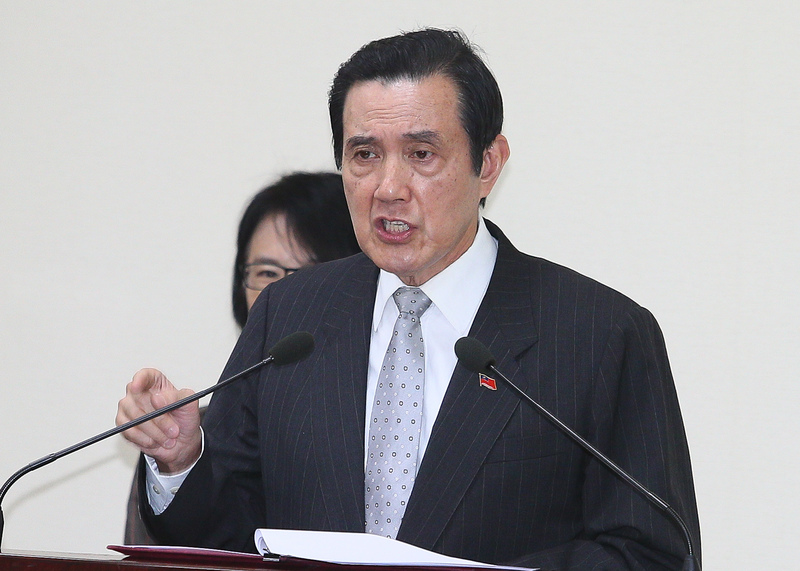 前總統馬英九臉書發文表示，勿讓台海步向戰爭，籲兩岸重回九二共識基礎。(圖:中央社檔案照片)