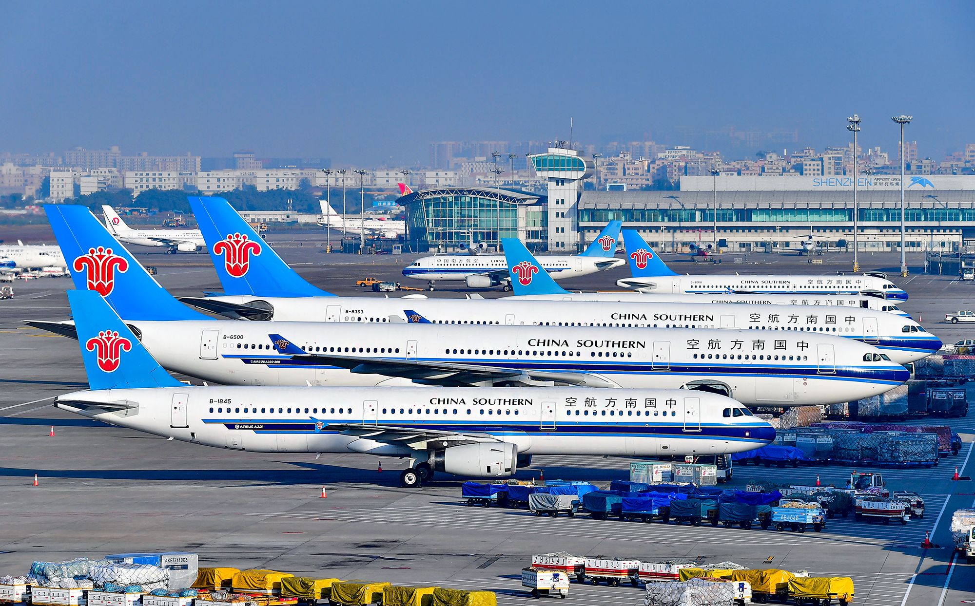美方宣布禁止中國航空公司飛往美國後，中國也緊急於今日公布放寬措施。圖為中國南方航空公司客機。 (圖:南方航空微博)