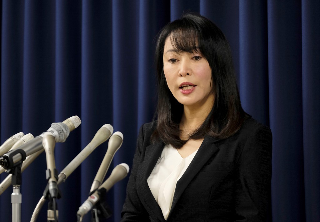 日本法務大臣森雅子。 (AFP)