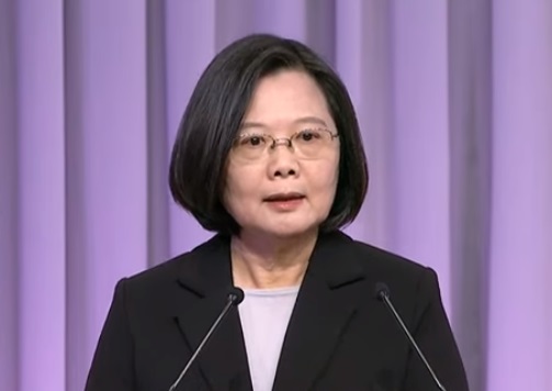 蔡英文總統27日在電視政見發表會上表示，反滲透法是反對滲透，不是反對交流。(圖擷自YouTube)